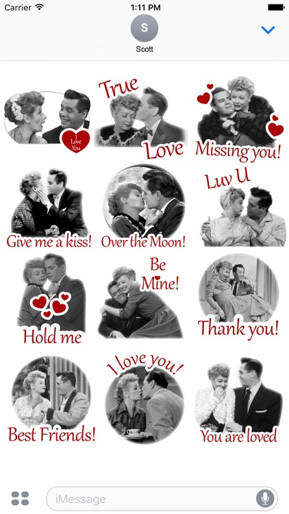 I Love Lucy - True Love Stickers