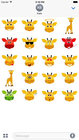 Giraffe Sticker Emojis(圖2)-速報App