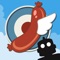 In Sausage Bomber, you will tap to drop sausage bombs to take out the enemy