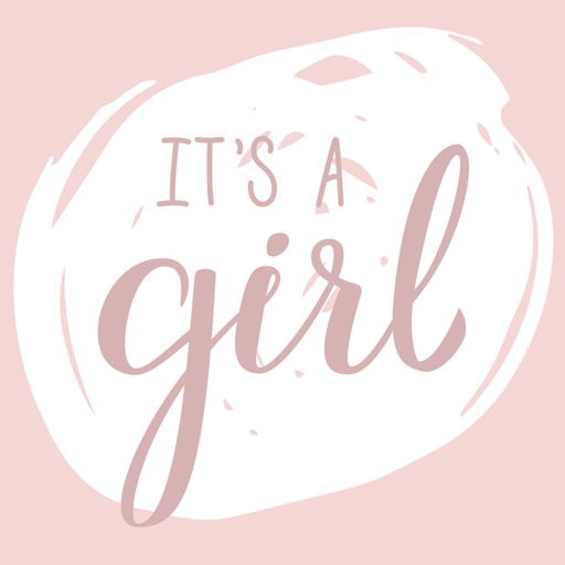 Its A Girl New Baby Sticker Pack icon