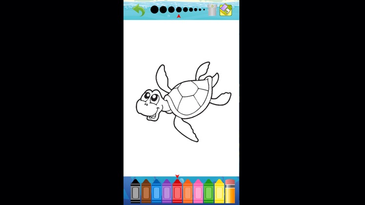 Kids Coloring Book Sea Animal