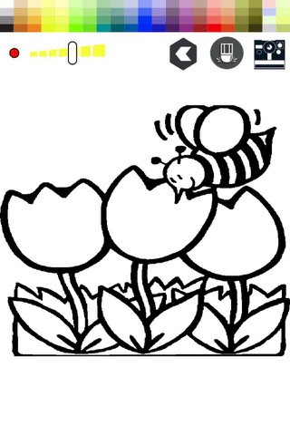 Bee Animal For Kids - Coloring Page For Toddle screenshot 2