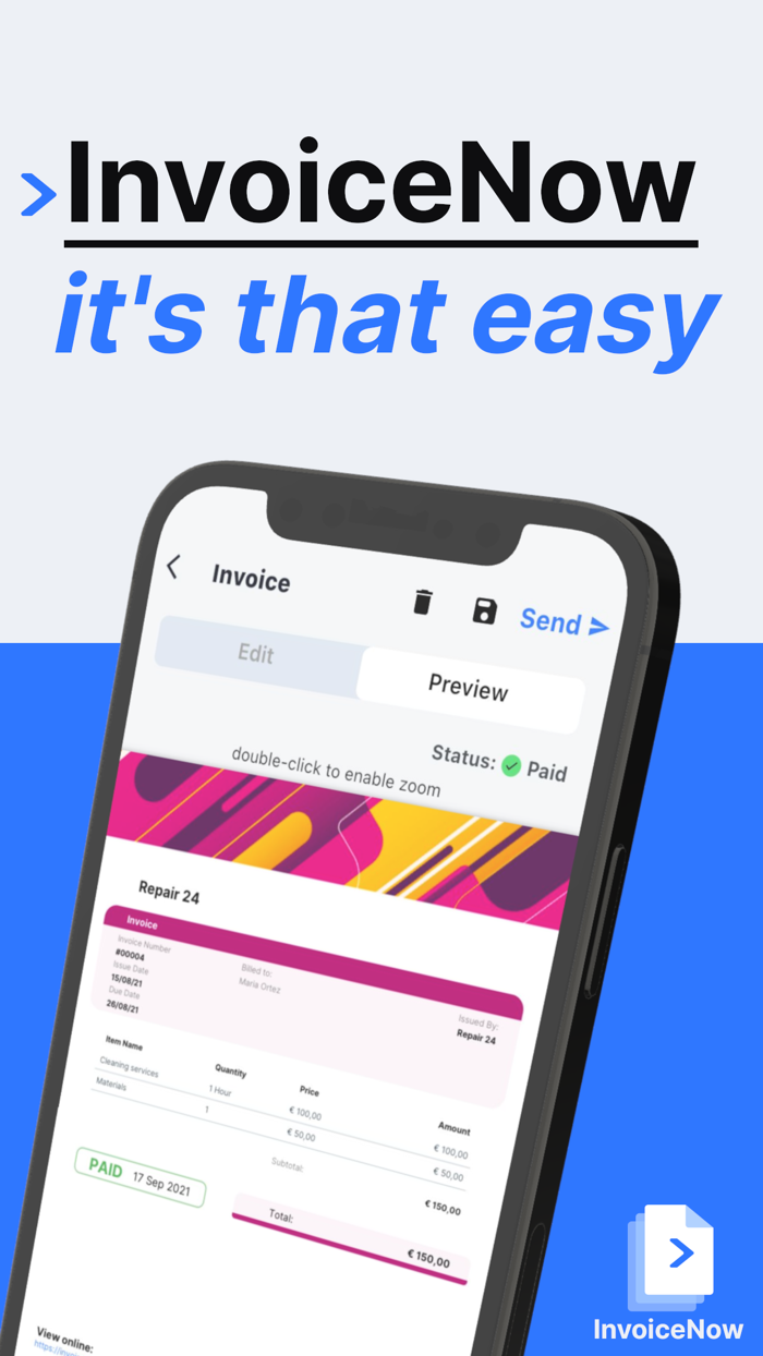 InvoiceNow Easy Invoicing