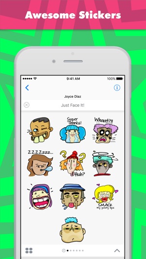 Just Face It! stickers by CatMania(圖1)-速報App