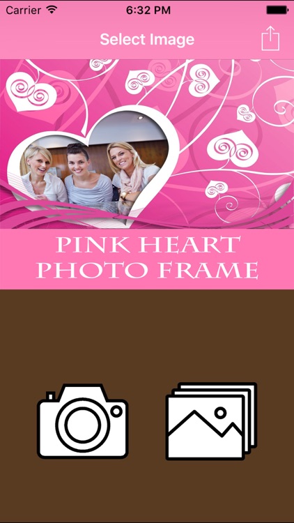 Pink Heart Photo Frame For Girls