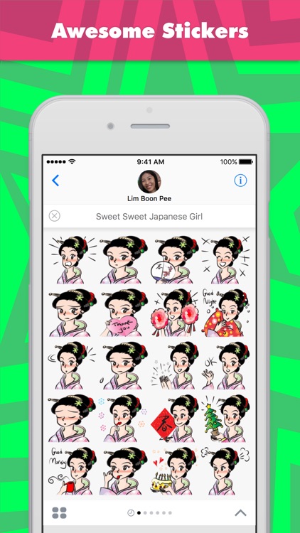 Sweet Sweet Japanese Girl stickers by wenpei