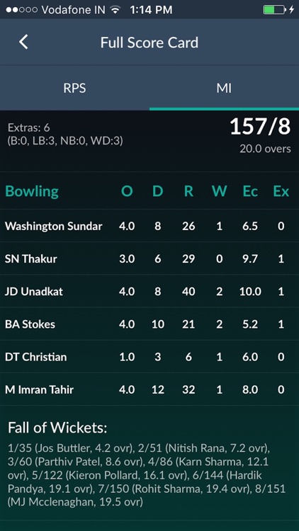 Fast cricket scores HW Cricket screenshot-4