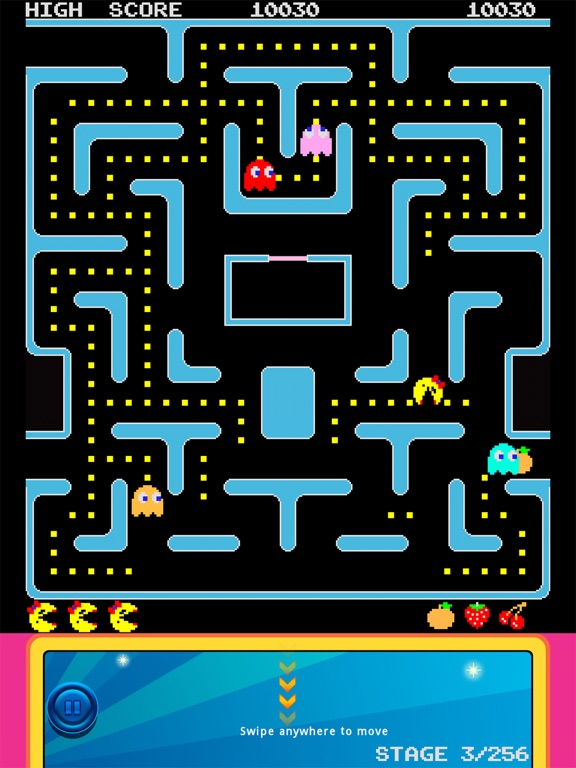 Screenshot from Ms. PAC-MAN for iPAD Lite