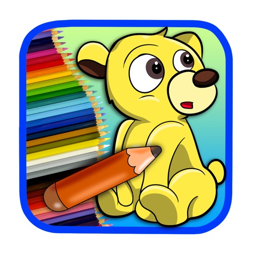 Kids Colouring Book Drawing Bear Game iOS App