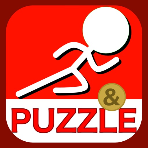 puzzle and stick figure