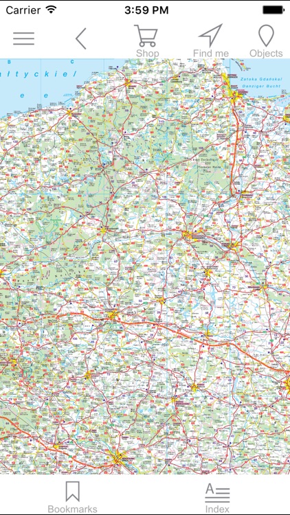 Poland. Detailed map