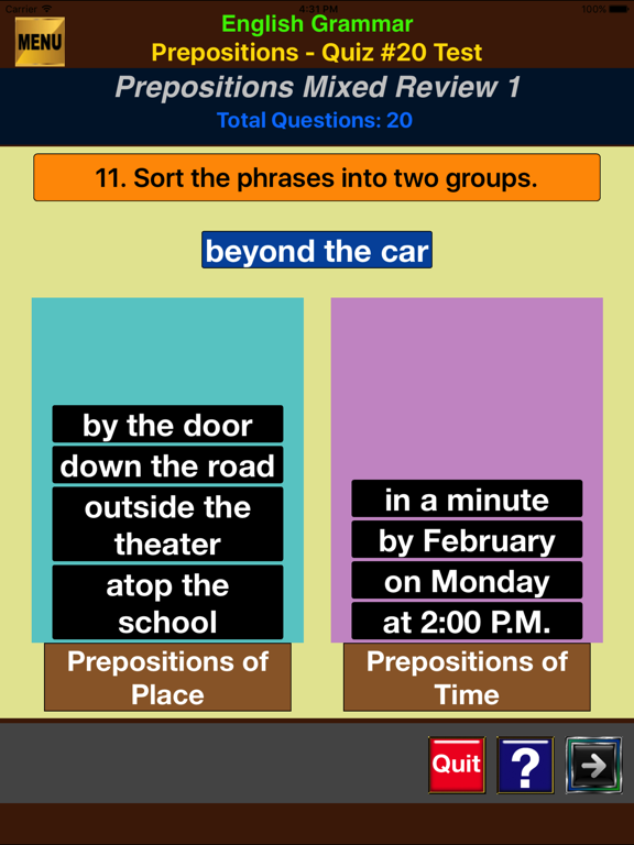 easyLearn Prepositions  in English Grammarのおすすめ画像4