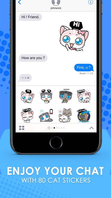 Meow Chat Collection Stickers for iMessage Free