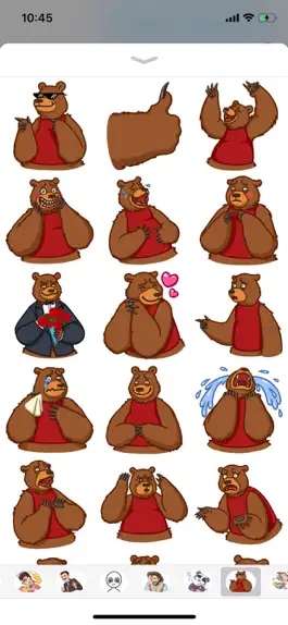 Game screenshot Cute Bear Pun Funny Stickers mod apk