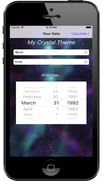 Crystal Numerological Theme