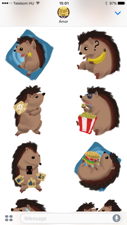 Tiny Hedgehog Stickers screenshot-3