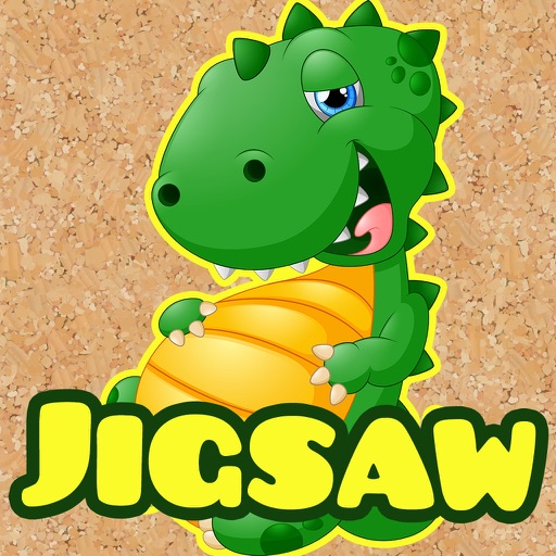Dino jigsaw puzzles 2 to pre-k educational games Icon