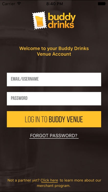 BuddyDrinks Venue