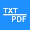 Icon Txt2PDF - TXT File to PDF