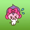 Ebronah The Pink Girl Wearing Bow Stickers