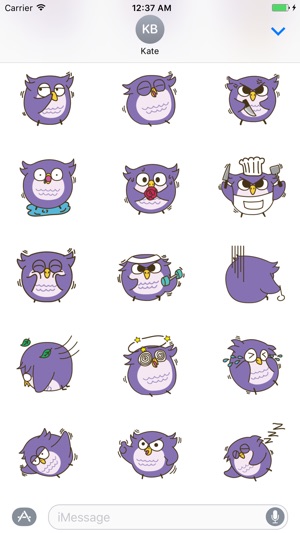 Cute Owl - Fc Sticker(圖3)-速報App