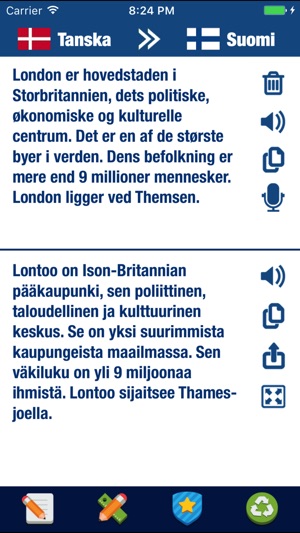 Tanska Suomi Kääntäjä ja sanakirja App Storessa