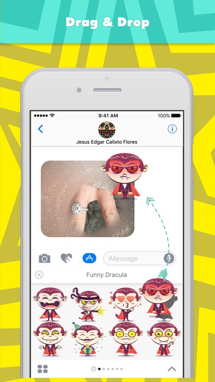 Funny Dracula stickers by KORCHO