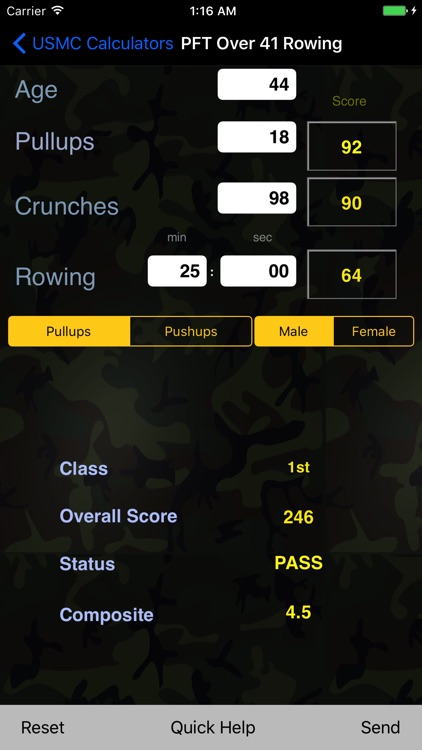 USMC Physical Fitness Tests - New Requirements screenshot-4