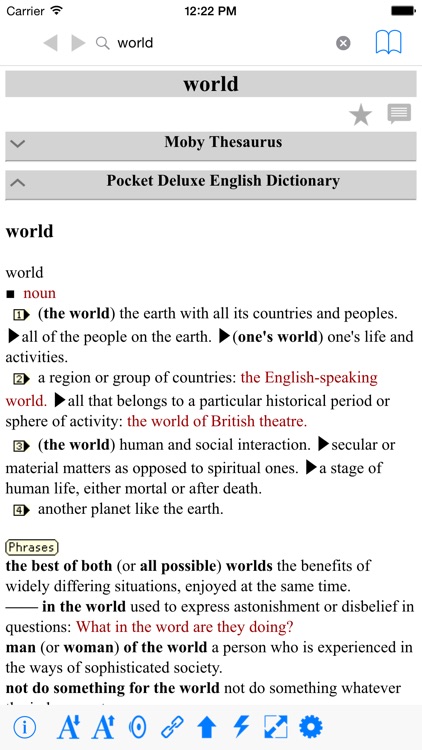 Pocket Deluxe English Dictionary And Thesaurus