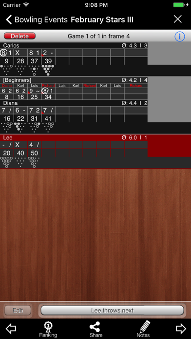 Bowling Scoreboard review screenshots