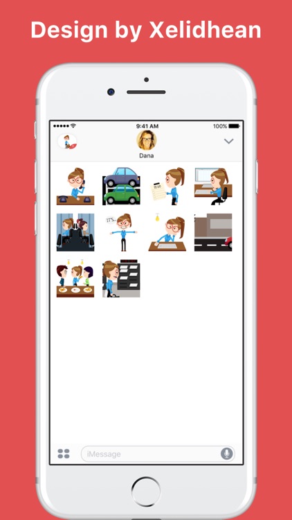 Weekday Work stickers