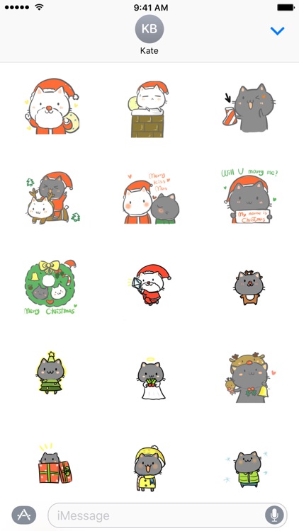 Christmas of Two Cats − NHH Stickers