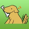 Softy Goldenretriever Dog Stickers