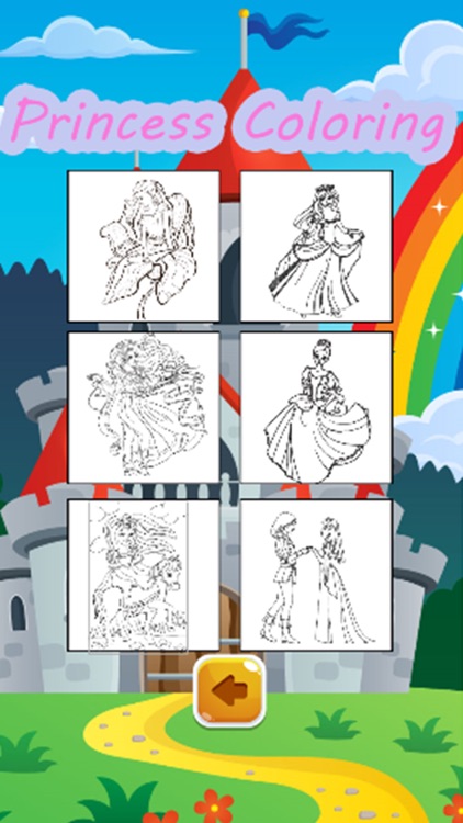 Princess Coloring Pages 1 screenshot-3