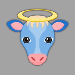 True Blue Cow Emoji Stickers