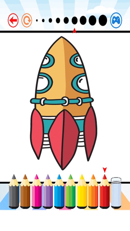 Spaceships Coloring Book - Activities for Kid