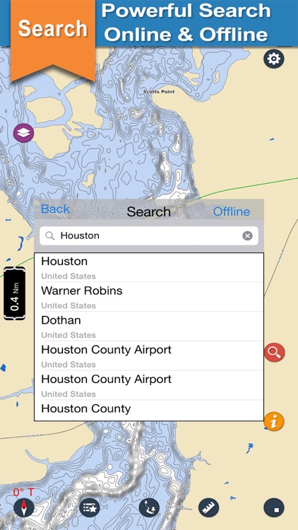 Houston offline gps chart for lake and park trails screenshot-3