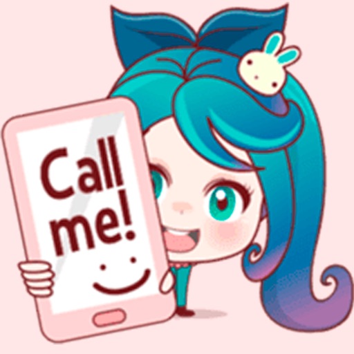 Mobile Girl Stickers icon