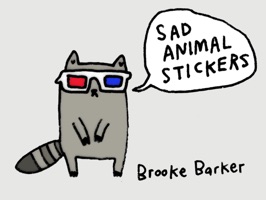 Sad Animal Stickers from Sad Animal Facts