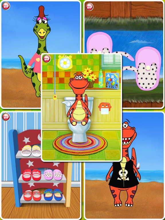 Dino Bath & Dress Up- Potty training game for kids на iPad