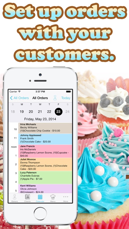 Bakery Order Manager - Organize staff and clients