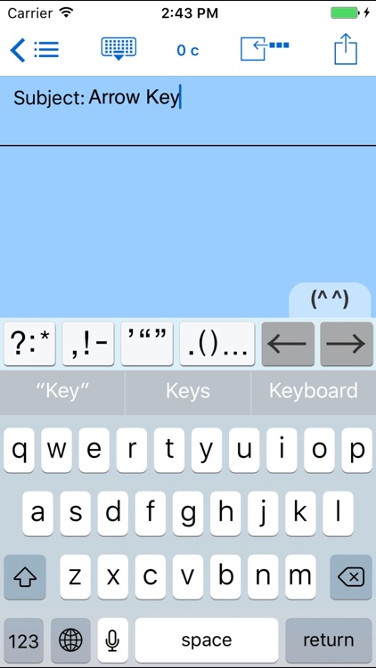 Easy Mailer English Keyboard screenshot-0