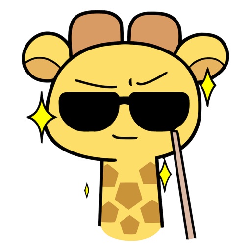 Charming Giraffe Animated Stickers