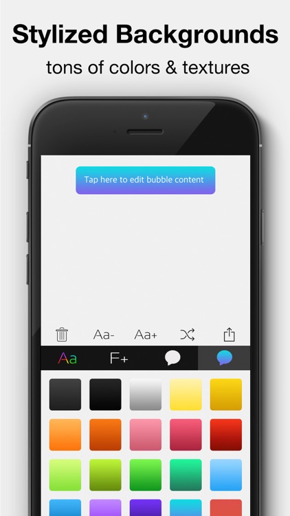 Color Text - Text me with stylized background msg