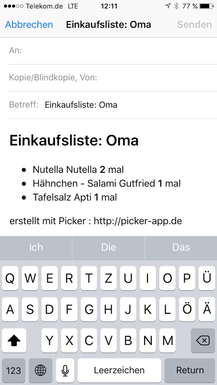 Picker - dein cleveren Einkaufszettel screenshot-3