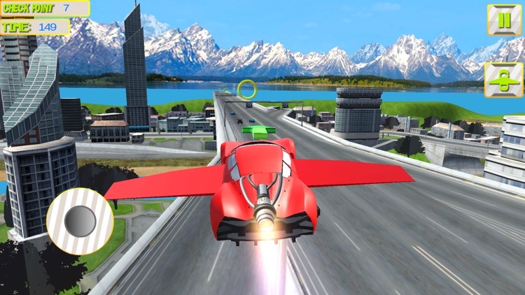 Futuristic Flying Car 3D