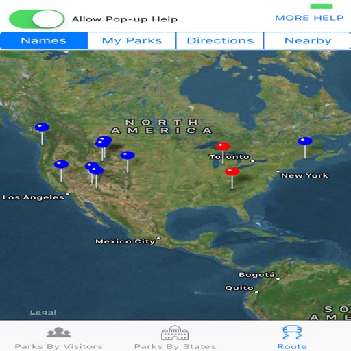 National Parks Most Popular Trip Panner