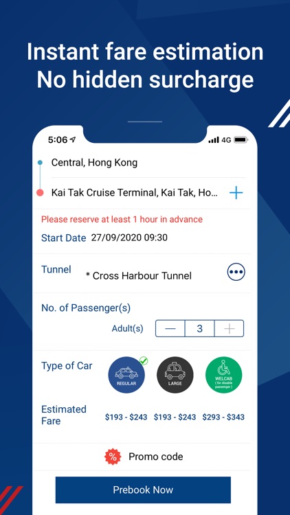 SuperCab - Taxi hailing app HK