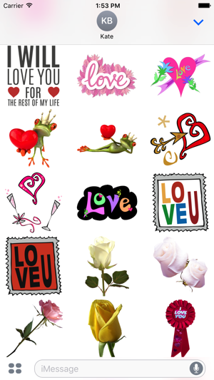 Love Stickers #1 for iMessage(圖5)-速報App