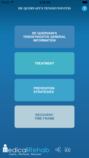 Medical iRehab De Quervain’s Tenosynovit